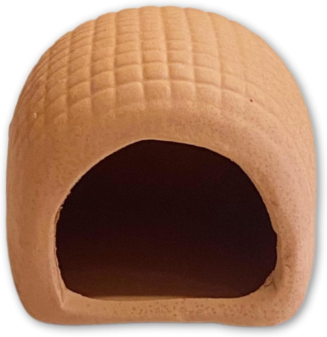 Ceramic Aquarium Ornament Decor Fish Hide for Fresh or Saltwater Aquariums - Hide/Hut/Cave (3" x 2.25" x 2")