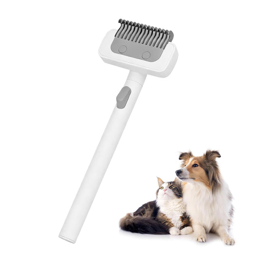 Undercoat Shedding Brush for Dogs & Cats, Grooming Comb for Long Hair, Dematting Comb, Deshedding & Dematting Tool, for Cats & Small/Medium Dogs