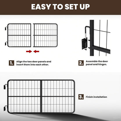 48 x 24 inches Stall Guards for Horses, 4 inches Thickened Horse Stall Gates, Heavy Duty Steel Yoke Design Fits Anxiety Horses, Standard Barn Doorways, Stall & Muck Supplies