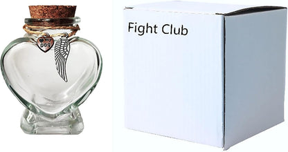 Fight Club Memorial Bottle for pet Hair，Pet Fur Memorial Fur Keepsake，Dog cat Keepsake Fur, pet Memorial urn (Dog)