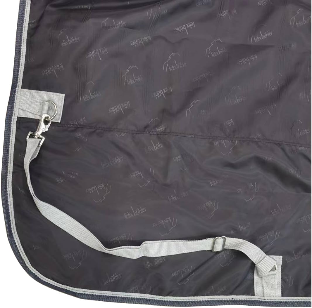 BARN & STABLE 600D 3000mm/3000mvp Super Waterproof & Breathable Horse Rain Sheet Turnout Blanket Sheet for Horse with Leg Straps -no Fill