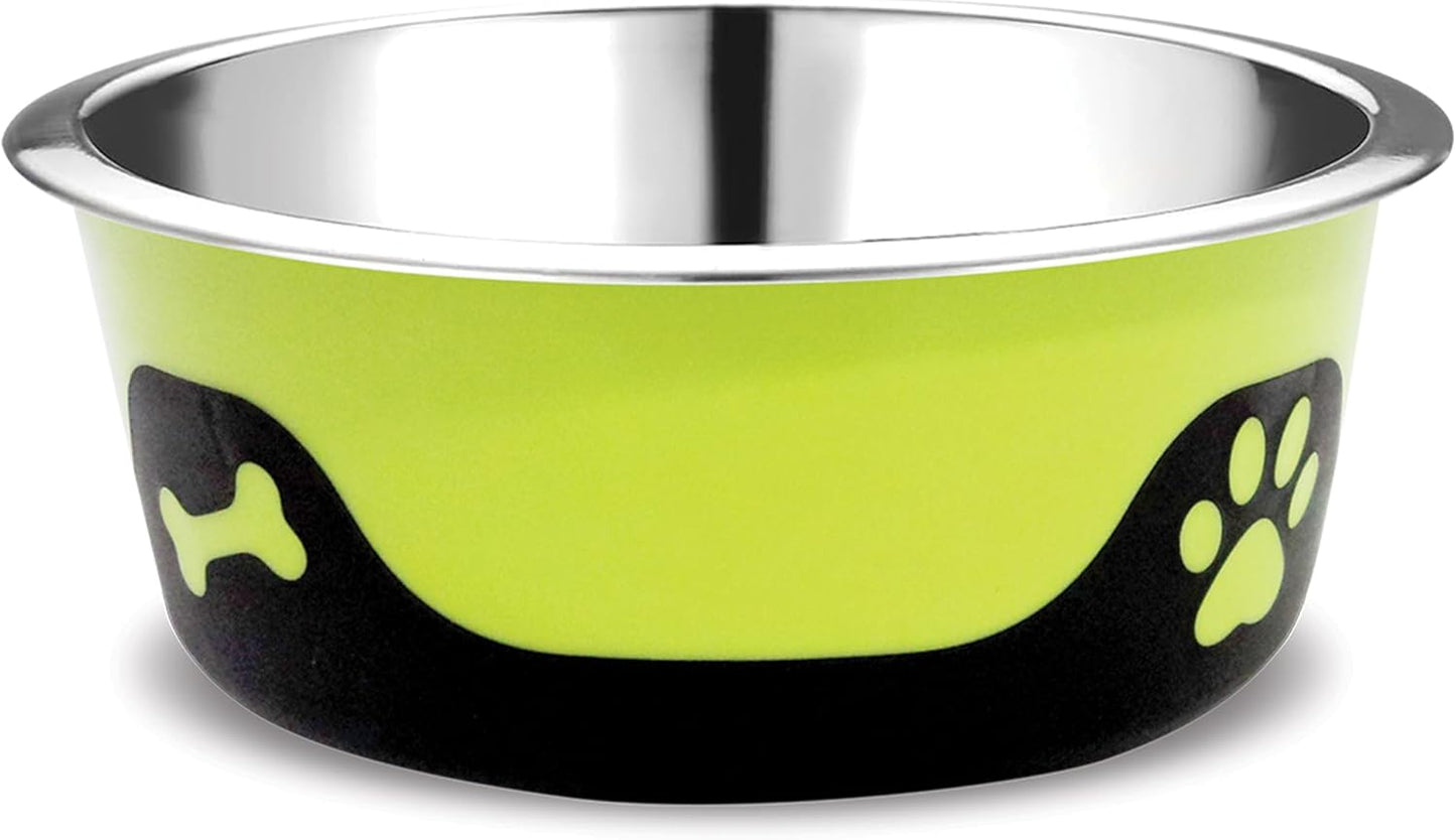 Thermocool XL Dog Bowl Set with Slow Feeder Insert – 2 Pack 64oz Stainless Steel Insulated Bowls + Palz&Co Paw Puzzle Insert, (3 Pack)