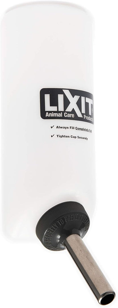 Lixit Wide Mouth Water Bottles for Large and Small Dogs (32oz Large Dog, White)