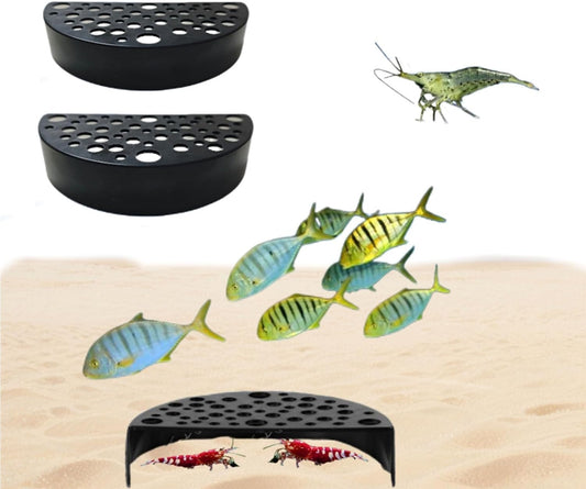 2 Pcs Aquarium Accessories Shrimp Cave,Fish Hiding Tools Supplies,Shrimp Tank Accessories for Shrimps Protection Aquarium Decoration