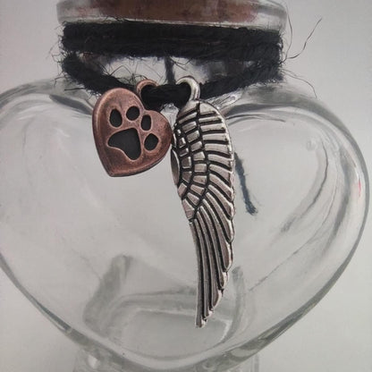 Fight Club Memorial Bottle for pet Hair，Pet Fur Memorial Fur Keepsake，Dog cat Keepsake Fur, pet Memorial urn (Dog)