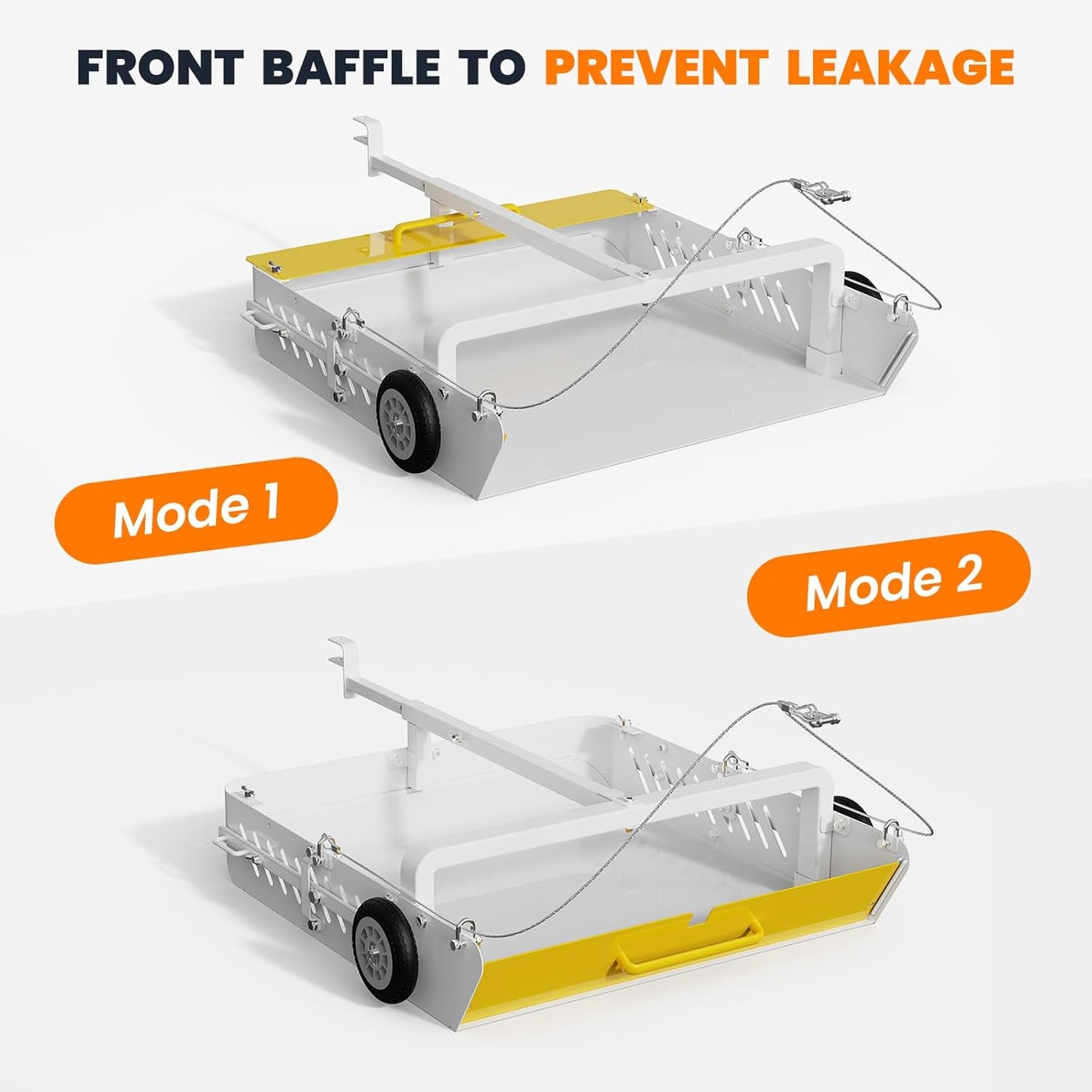 GRIND MODE 2-in-1 Horse Paddock Cleaner & Tow-Behind Trailer, Heavy Duty Manure Fork & Scoop, Efficient Yard Sweeper for Horse Manure, Drag Collector for Pasture/Yard Easy Cleanup