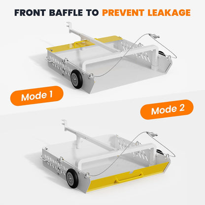 GRIND MODE 2-in-1 Horse Paddock Cleaner & Tow-Behind Trailer, Heavy Duty Manure Fork & Scoop, Efficient Yard Sweeper for Horse Manure, Drag Collector for Pasture/Yard Easy Cleanup