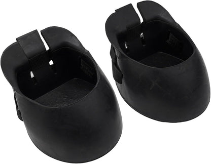 Injury Prevention 2pc Non Slip Rubber Horse Boot Set With Protective Features(L)