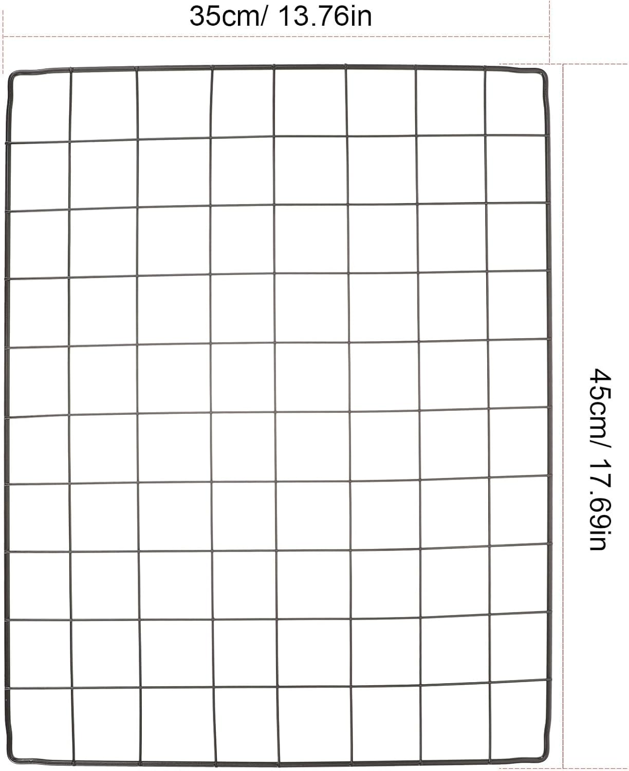 4Pcs DIY Dog Cage Divider Panels Detachable Metal Wire Mesh Fence Sheets 35X45Cm Pet Crate Barrier for Indoor Outdoor Puppy Playpen and Small Animal Isolation