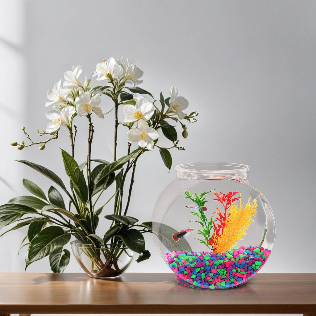 Koller Products 1-Gallon Fish Bowl, Impact-Resistant Plastic