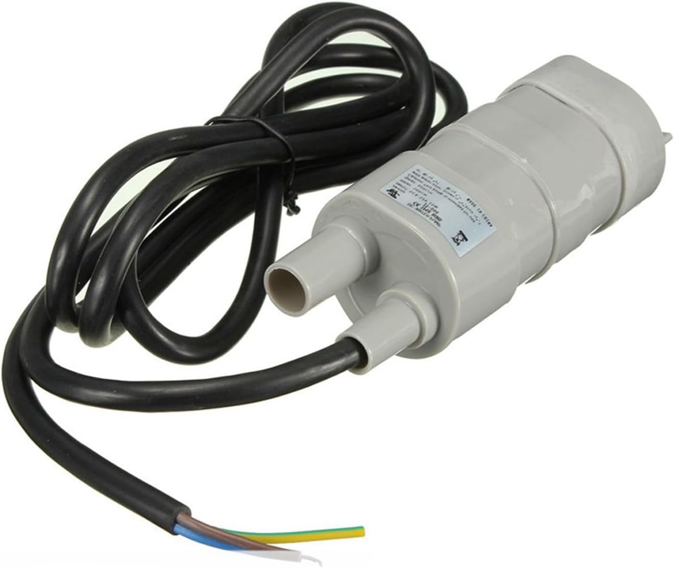 JT-500 DC 12V Submersible Water Pump - 5M High Head 600L/H (10L/min) for Aquarium/Pond/Fountain, 6-15V Adjustable Motor