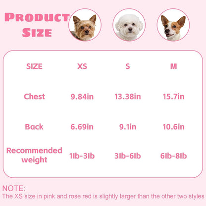 hoyuwak 2 PCS Dog Sweaters for Small Dogs Warm Winter Fall Knit Puppy Sweater Pet Girl Thick Clothes for Chihuahua Yorkie