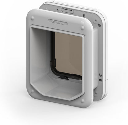 Cat Mate Microchip Activated Cat Flap Bundle, Includes Pet Door (360) & Elite Wall Liner (308) - Microchip Entry Control of up to 30 Cats or Small Dogs, Single/Multiple Glazing, UPVC, Walls & Wood