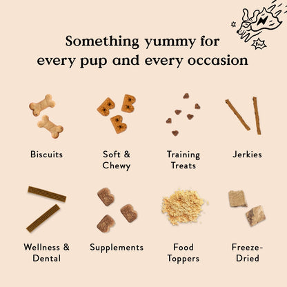 Bocce's Bakery Oven Baked PB & Banana Recipe Treats for Dogs, Wheat-Free Everyday Dog Treats, Real Ingredients, Baked in The USA, All-Natural Soft & Chewy Cookies, Peanut Butter & Banana, 6 oz