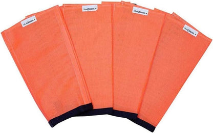 SHOOFLY Horse Leggins, Prevent Paintful Fly Bites, Reduces Stress & Stomping, Chemical-Free Plastic Mesh Material (Orange/Medium)