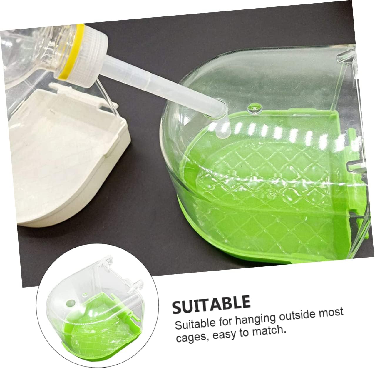 Bird Bathing Tub for Parrots Outdoor Hanging Bird Bath Basin for Parakeets Cockatiels and Budgies