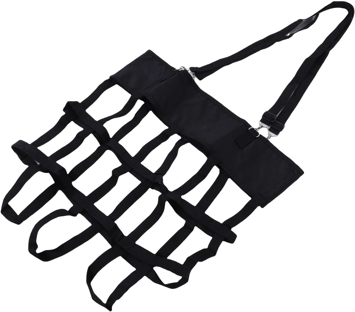 Pssopp Horse Stall Box Fan Holder, Stall & Muck Supplies Strength Safe Hanging Fan Bag for Horse Stable Riding Arenas Ranch Box Holder, Adjustable High Hanging Web