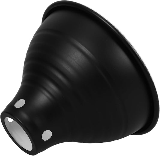 Reptile Heat Lamp Cover 5.5 Inch Reflector Lampshade with Black Exterior White Interior Coating Reptile Tank Accessory for Terrariums and Habitat Lighting