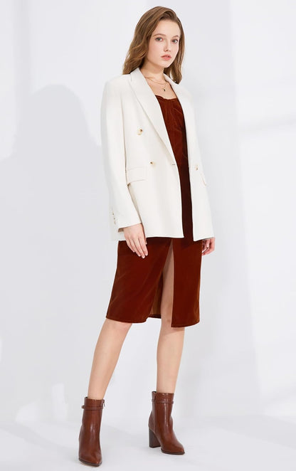 Women’s Pointed Toe Ankle Boots, Chunky Heel Fashion Chelsea Booties with Side Zipper, 3.2 Inch Block Heeled Dress Boot Comfortable for Fall Winter