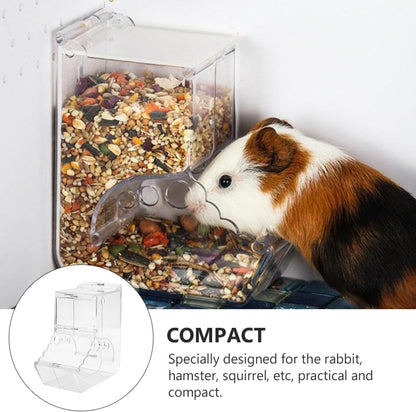 Luxshiny Automatic Hamster Feeder Bowl Anti-Tip Food Holder for Small Animals Cage Feeding, Suitable for Hamsters, Squirrels, Hedgehogs, and Guinea Pigs