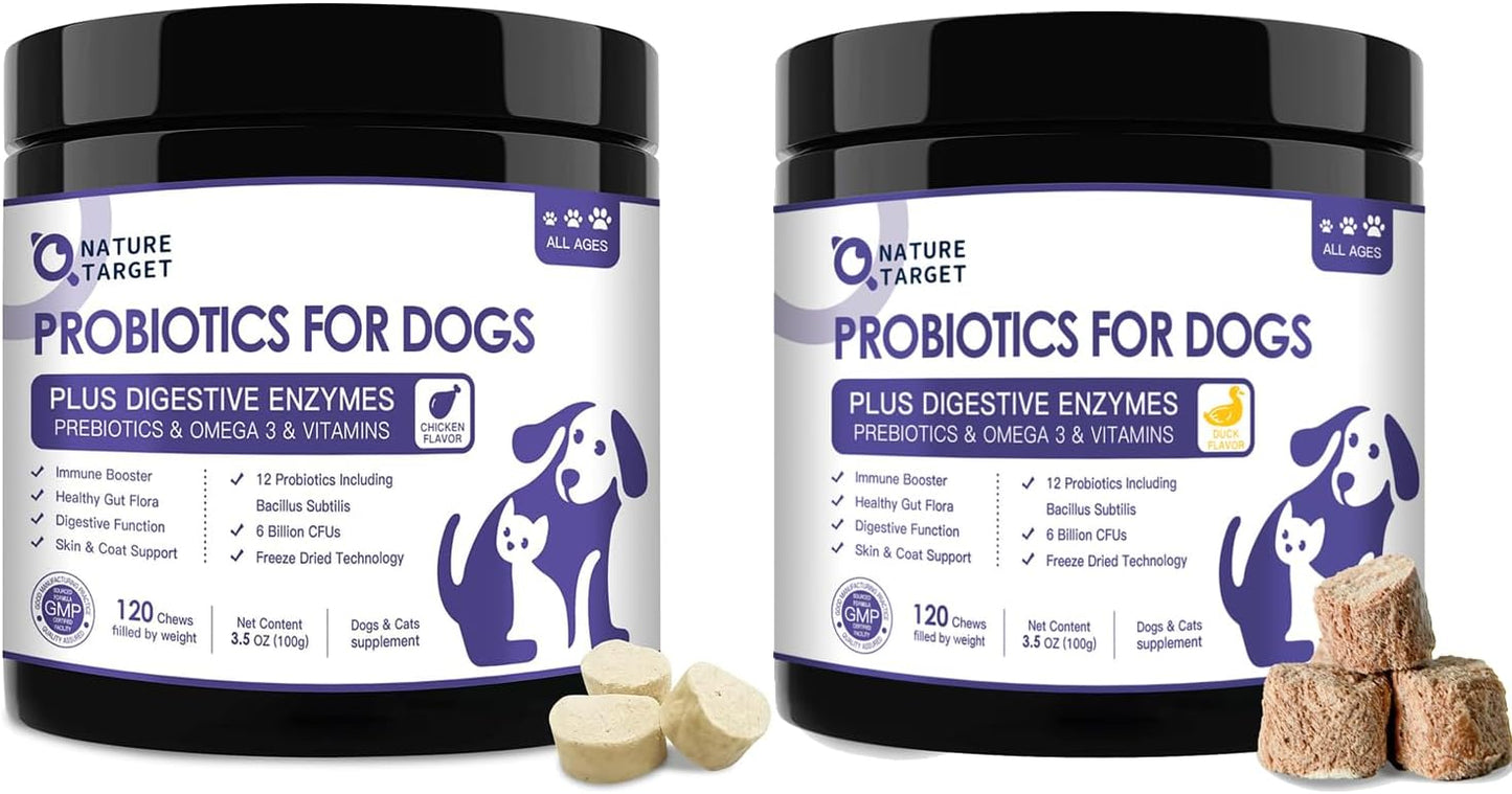 Probiotics for Dogs Chicken Falvored & Duck Falvored