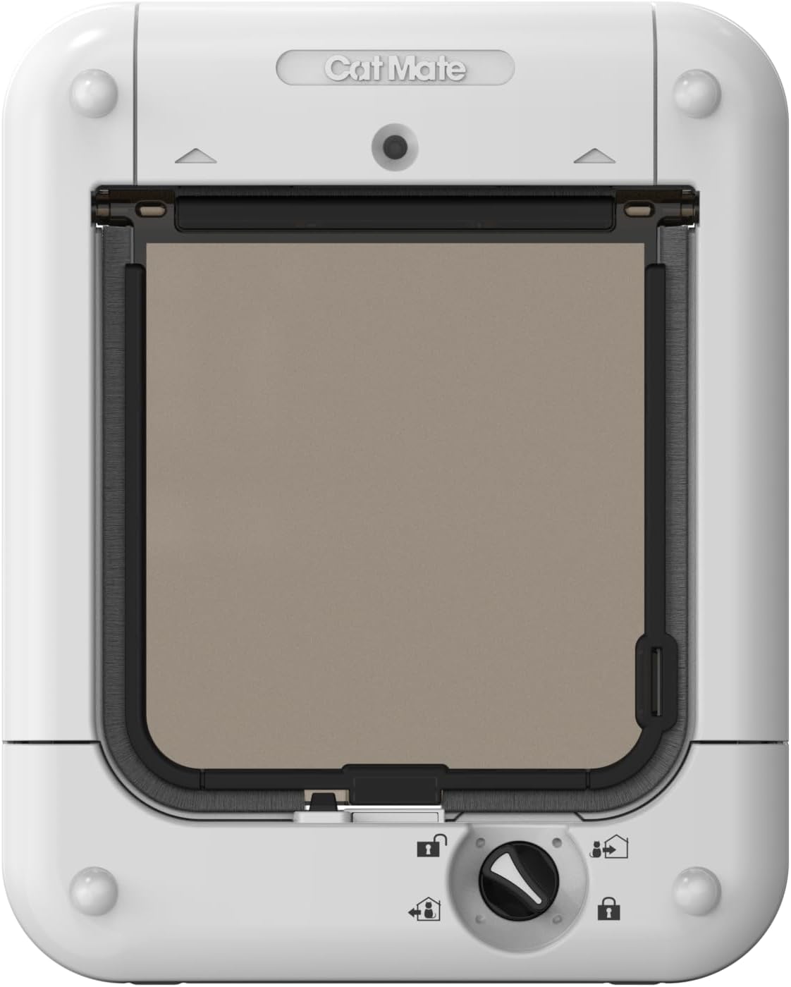 Cat Mate Microchip Activated Cat Flap (360) - ISO and AVID Compatible, Door for Entry Control of up to 30 Cats or Small Dogs, for Single/Multiple Glazing, UPVC, Walls and Wood, White