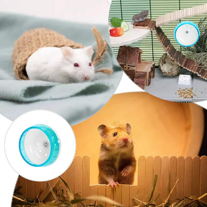 Silent Wheel Small Non-Slip Pets Running Sports Exercise Wheel for Small Animal Hamster 4.7In Diameter