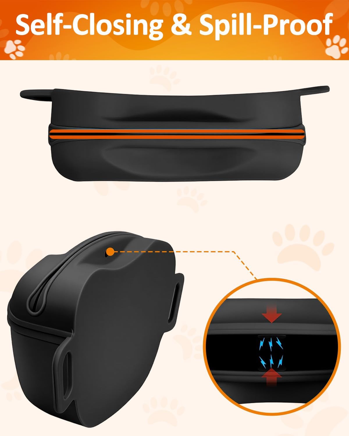 Dog Treat Pouch with Training Clicker, No-Spill Magnetic Closure, Hands-Free Waist Belt for Pet Training, Dog Walking & Obedience, 1.67-Cup