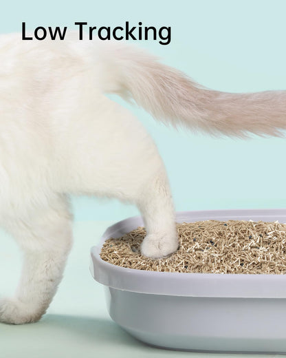 Mixed 4-in-1 Clumping Cat Litter 33 lb, Odor Control and Rapid Clumping, Water Absorbent and Flushable, Dust-Free, Multi-Cat, Bentonite Tofu Cat Litter, Milk Scent, 5.5lb/Pack