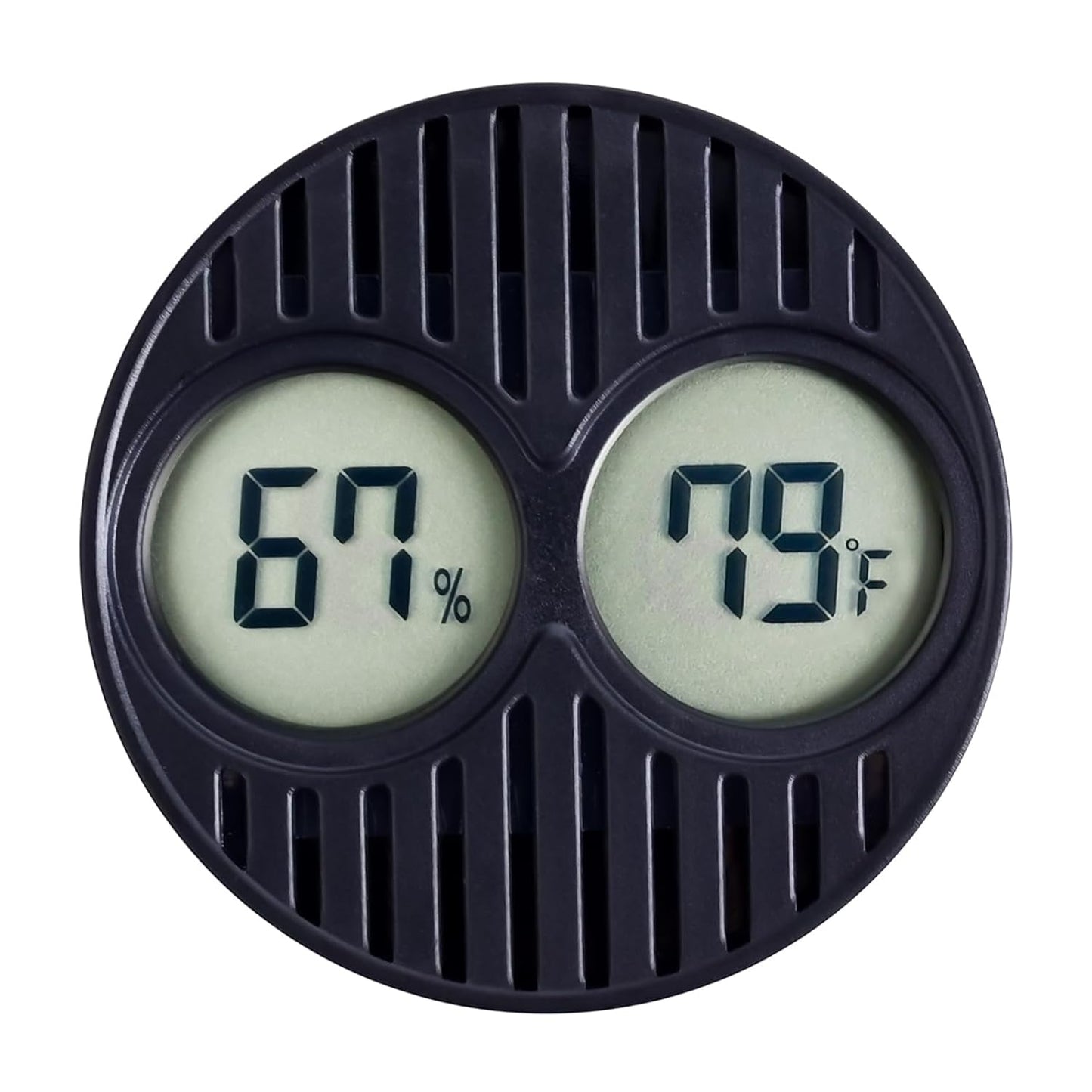 CIGAROL Mini Digital Hygrometer & Thermometer for Humidors — Indoor/Outdoor Temperature & Humidity Gauge for Greenhouse, Incubator, Reptile Terrarium & Jars, °F/°C（Pack of 1）