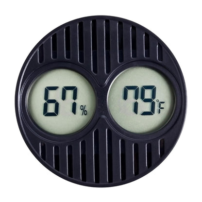 CIGAROL Mini Digital Hygrometer & Thermometer for Humidors — Indoor/Outdoor Temperature & Humidity Gauge for Greenhouse, Incubator, Reptile Terrarium & Jars, °F/°C（Pack of 1）