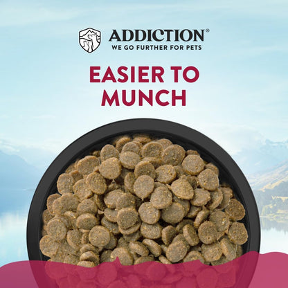 Addiction Viva La Venison Grain-Free Dry Dog Food for Small Breeds All Life Stages, Venison Dog Food, Gluten-Free Kibbles for Small Dogs – Made in New Zealand –3.3lb