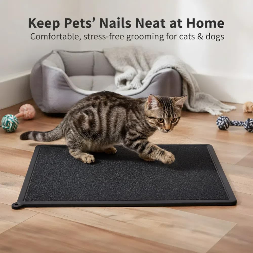 Silicone Pet Nail Care Pad Claw Scratch Board for Dog and Cat File Toy Replaceable Sandpaper to Shorten a Pet Nail