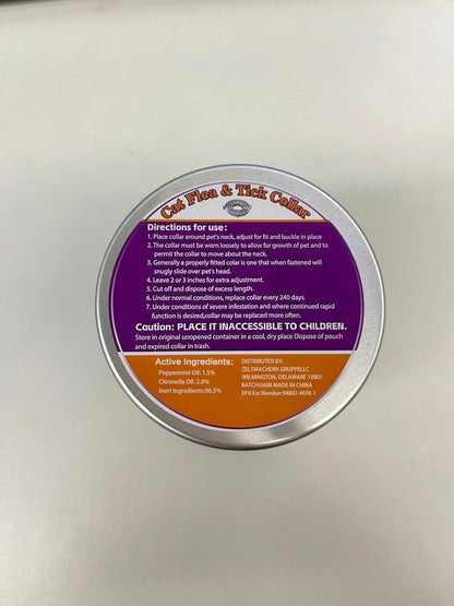 4 Pack Flea & Tick Collar for Cats - 8 Months Long-Lasting Protection and Prevention, Adjustable Cat Flea and Tick Collar