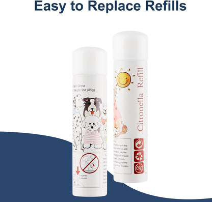 Citronella Spray Refill 1 Pack 3oz 85g Can Citronella Bark Collar, Spray Bark Collar & Remote Trainers Humane & Safer Citronella Refill Dog White