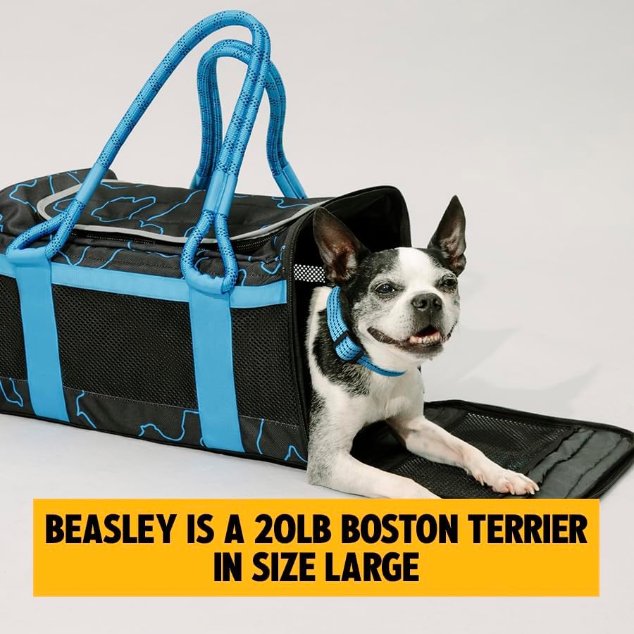ROVERLUND Airline-Compliant Pet Carrier | Includes Leash | for Pets up to 20lbs
