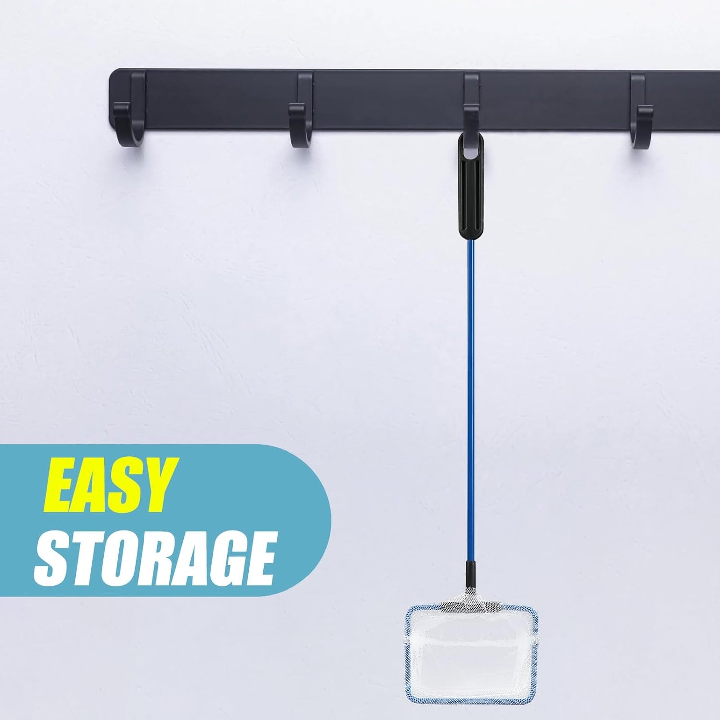 AQUANEAT Aquarium Fish Net, Small Fish Tank Cleaning Net, Food Wastes Skimmer for Small Ponds and Pools