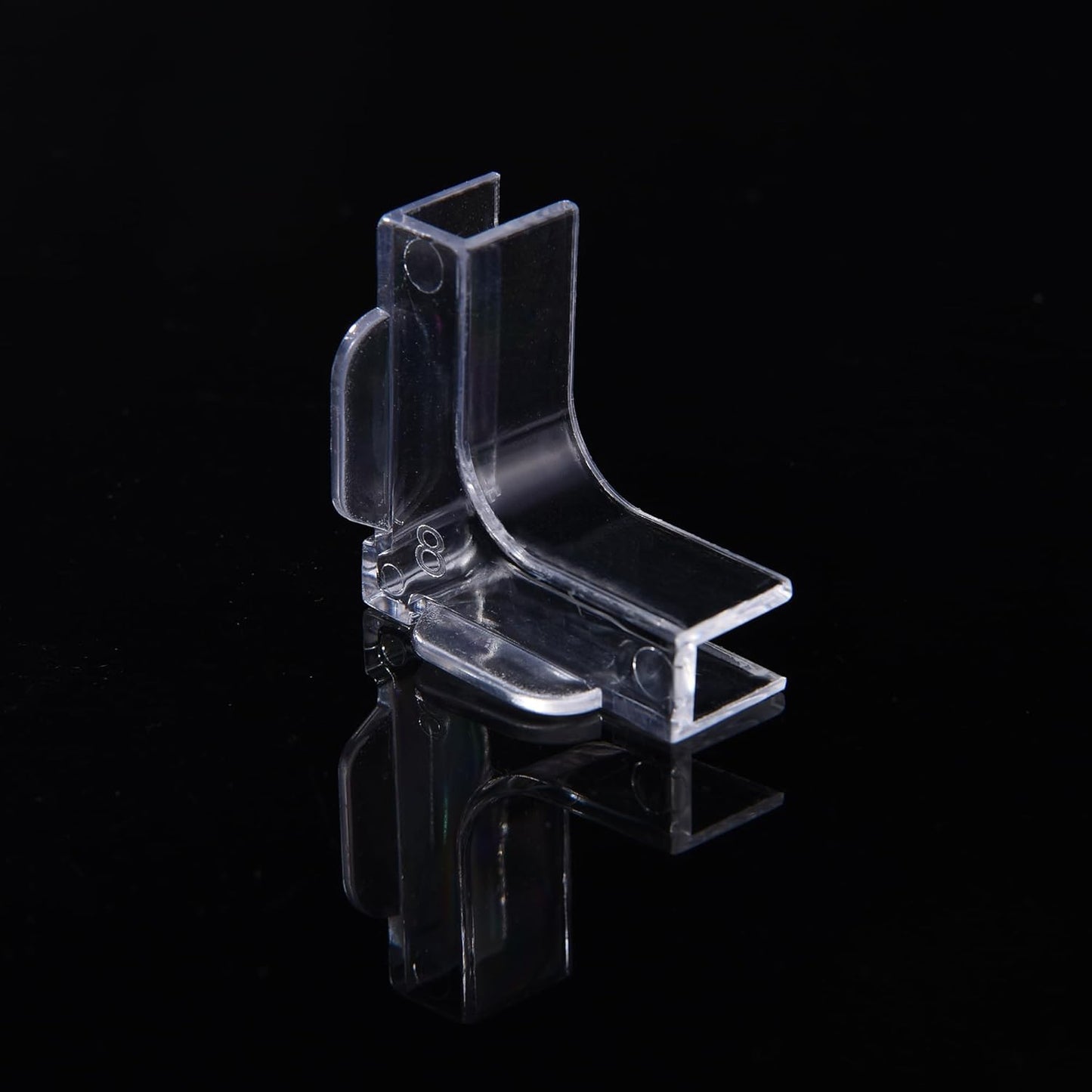 Hipanda Aquarium Hood Fish Tank top Cover, Terrarium lid Plastic Grid with 4-Piece Set Corner Protectors. Prevents Jumping (Fit 8MM/0.3inch Glass Black)