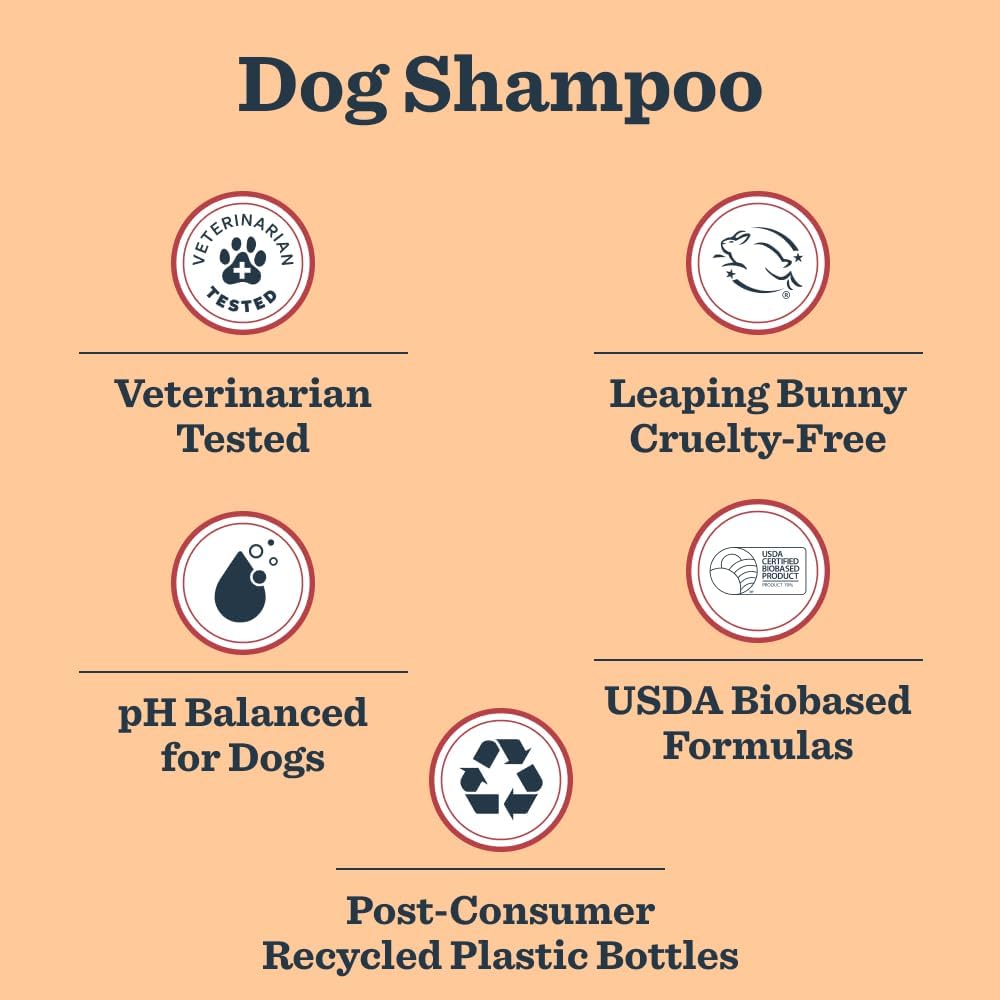 MRS. MEYER'S Clean Day 3 in 1 Dog Shampoo, White Peach Scent, 14oz