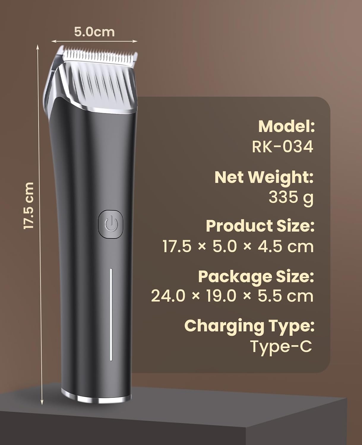 oneisall Horse Clippers,Low Noise Horse Trimmer Shaver Kit for Matted Long Hair,2 Speed Cordless Grooming Clippers for Horse