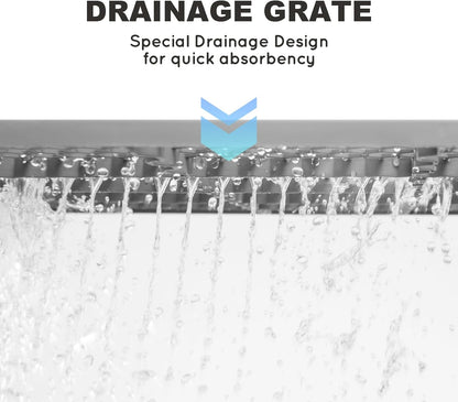 HQ4us Dog Pee Pad Holder Tray with Grate 45”×34”, Large Dog Litter Box Toilet, Puppy Pee Pad Holder, Less Mess, Dog Potty Indoor Outdoor for Balcony