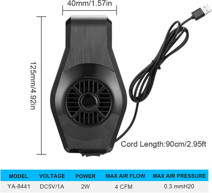 Aquarium Fans - Powerful Adjustable Fish Tank Cooler, Water Temperature Control Fan | Ventilation Circulation Device F0r Overheating Prevention | Heat Dissipation Airflow Chiller for Freshwater