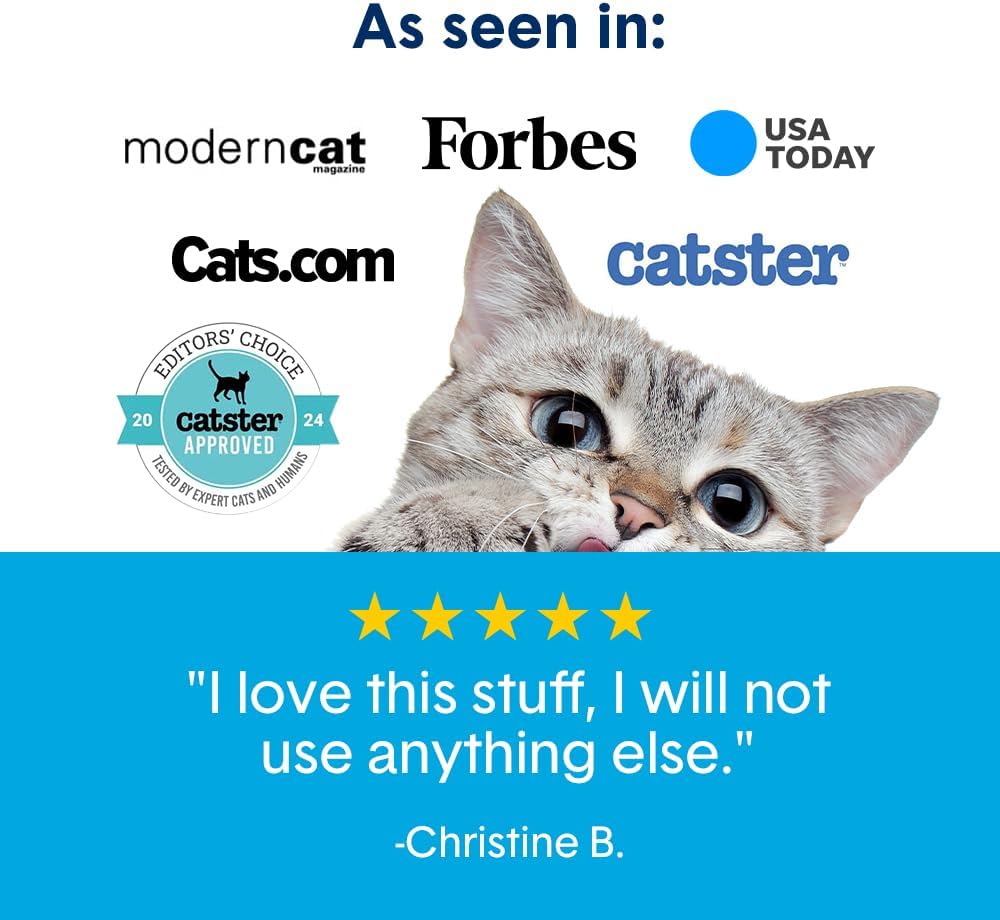 Boxie® Glo™ 30 Day Odor Control Non-Clumping Crystal Cat Litter, 6 lb, Natural Attractions, UV Light Attractant, Soft Granules, 99.9% Dust-Free, Long-Lasting for Multi-Cat Homes