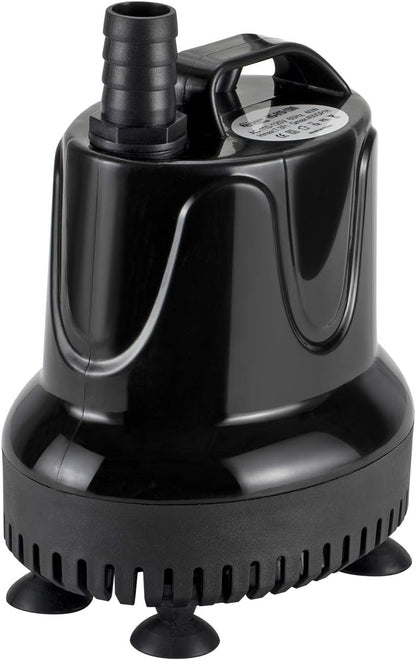 hygger 215 GPH Quick Water Change Aquarium Pump Submersible Fountain Water Pump Fish Tank Pond Drain Transfer Pump with 2 Adaptors