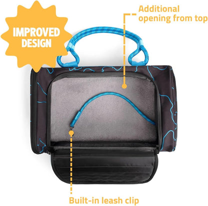 ROVERLUND Airline-Compliant Pet Carrier | Includes Leash | for Pets up to 20lbs