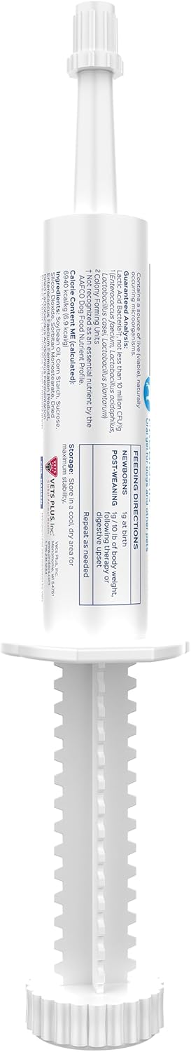 Probios Probiocin Oral Pet Gel for Dogs and Cats, Probiotic Supplement for Digestive & Immune Support, 15 g Tube (Pack of 2)