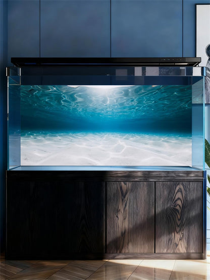 Aquarium Background Poster, Fish Tank Background Sticker, The Shimmering Sea Vibrant Underwater Scenery for Stunning Aquarium Decorations 10 20 Gallon Tank (15.7" x 31.5" in)