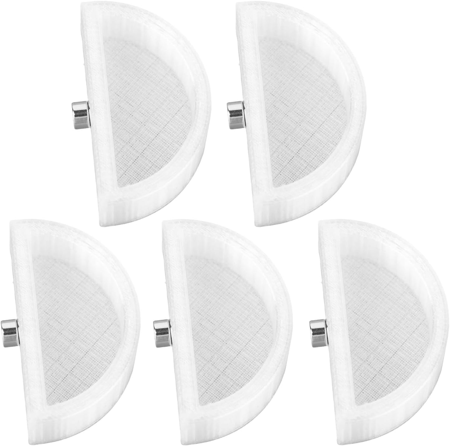 5pcs Jumping Spider Feeding Dish Kit, Magnetic Half Round Jumping Spider Food Feeder Water Bowl Dispenser Leak-Proof Enclosure Accessories Hide Decor for Tarantula Mantis Small Reptiles