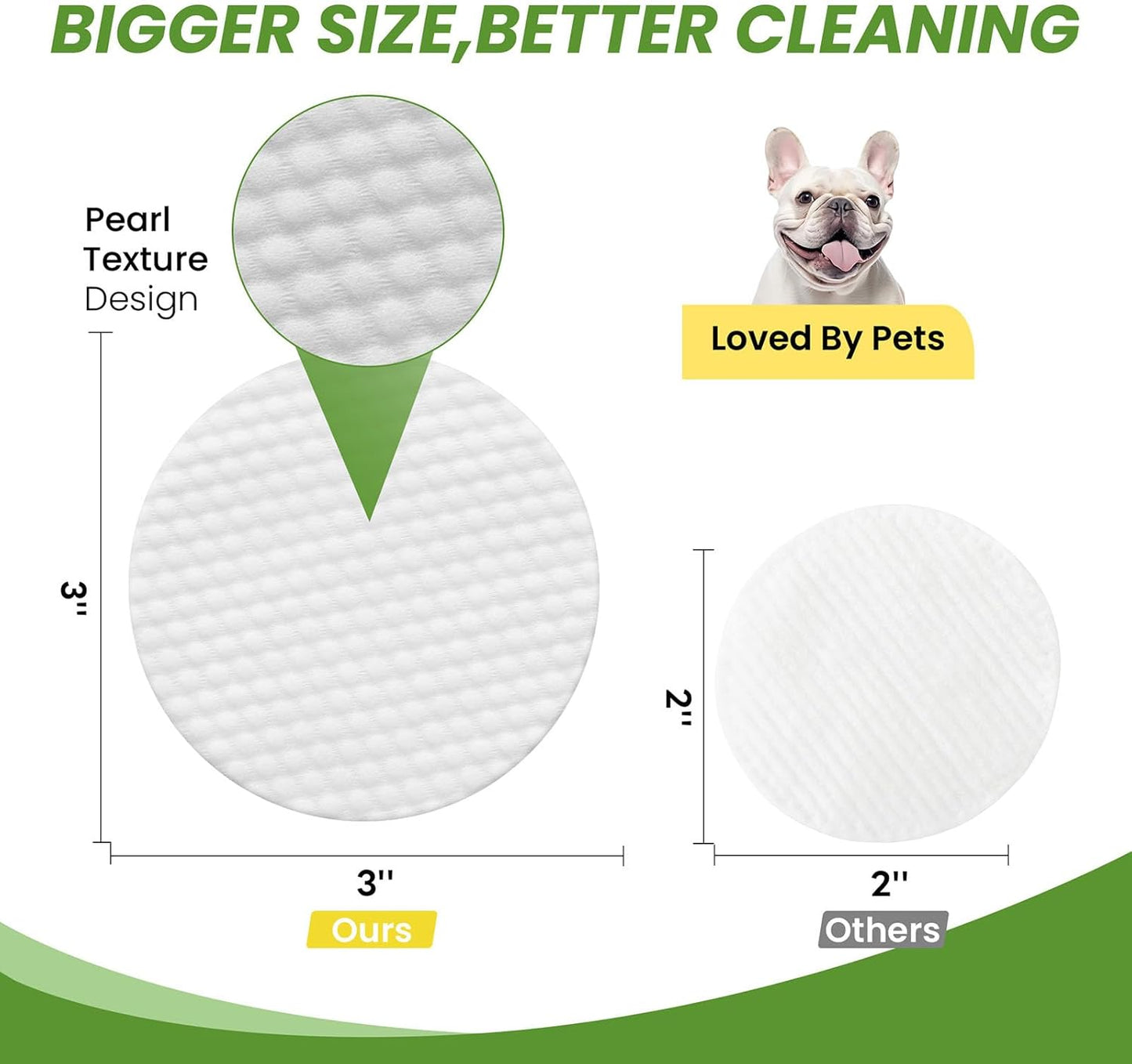 Pet Eye Wipes for Dogs & Cats – 100 Count | Gently Removes Tear Stains, Eye Discharge, Crust, Dirt & Odor | Soft Hypoallergenic Pads for Eyes, Wrinkles & Facial Folds