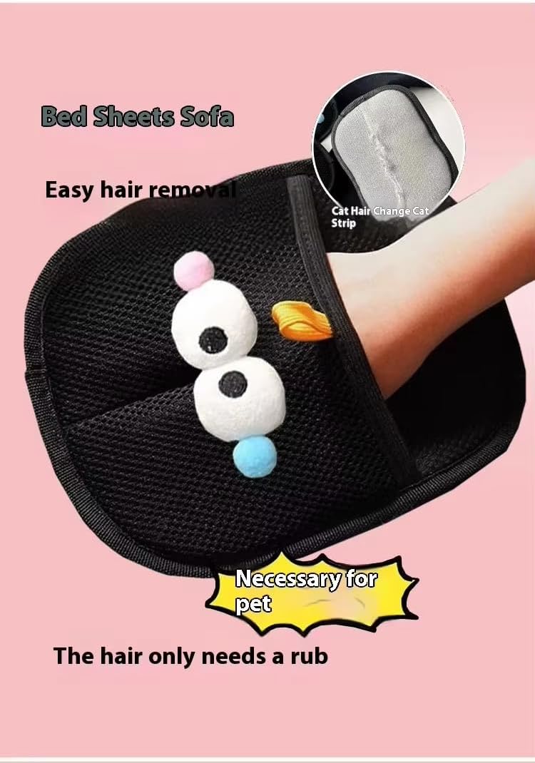 Pet Hair Removal Glove Premium Electrostatic for Dogs & Cats – Reusable Grooming Mitt for Shedding Control – Gentle Fur Remover for Long & Short Hair – Soft, Non-Slip Deshedding Tool